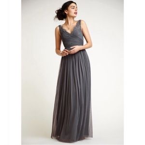 Hitherto Fleur Tulle Gray Dress